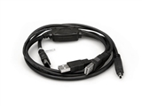 FW-64U2 FireWire 400 Cable, 4-pin and Dual USB to 6-pin, 1 m, Hosa