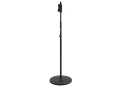 Gator GFW-MIC-1201 - Frameworks roundbase mic stand with 12" round base and deluxe one handed clutch