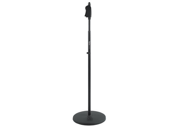 Gator GFW-MIC-1201 - Frameworks roundbase mic stand with 12" round base and deluxe one handed clutch