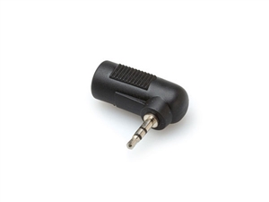 GMP-467 Right-angle Adaptor, 3.5 mm TRS to 2.5 mm TRS, Hosa