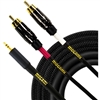 Mogami Gold 3.5mm TRS to Dual RCA Accessory Cable (3')
