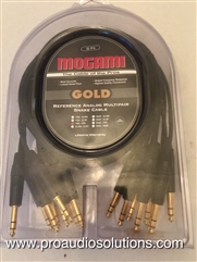 Mogami GOLD 8 TRSTRS-05, 8-Ch 1/4 TRS to TRS Snake Cable. 5 Ft.