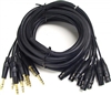 Mogami GOLD 8 TRSXLRF-15, 8-Ch 1/4 TRS to XLRF Snake Cable. 15 Ft.