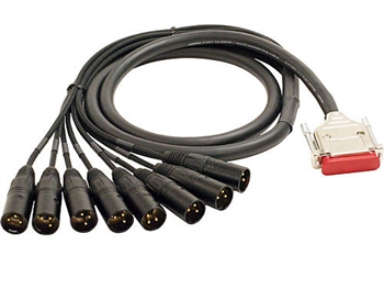Mogami GOLD DB25-XLRM-05, 8-Ch DB25 to XLRM Snake Cable. 5 Ft.