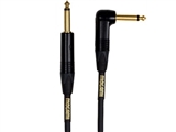 Mogami GOLD INSTRUMENT-06R Cable, 6 Ft, Straight 1/4 TS to Right Angle 1/4 TS