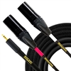 Mogami Gold 3.5mm TRS Male to2, xlrf connectors  6ft.