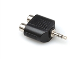 Hosa GRM-193 - Y-Adaptor - Two RCA Females to 1/8-inch (3.5mm) TRS Male