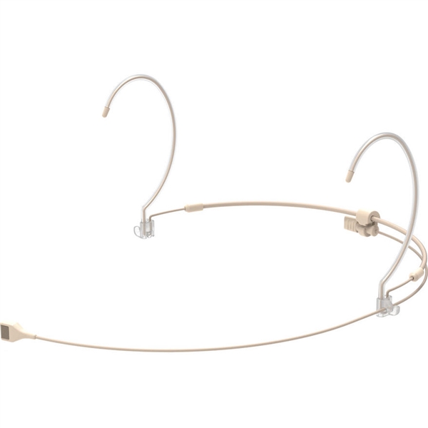 Countryman H7LWY Hypercardioid Headset Mic with Detachable Cable and LEMO 3-Pin Connector for WisyCom Wireless Transmitters (Light Beige)