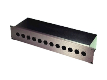 Whirlwind HBREP-6 - Rack Panel - 2 RU, w/backbox, punched for 6 EP connectors