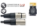 HMIC-020 Pro Microphone Cable, REAN XLR3F to XLR3M, 20 ft, Hosa