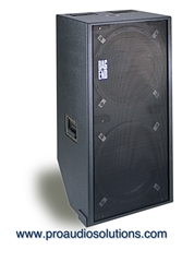 Bag End IPD18E-R - Infra Powered RO-TEX Finish Double 18" Portable Enclosure w/ Casters