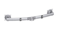 Chief KTA225S, 34" (864 mm) Dual Horizontal Array Pole Clamp for Widescreen Monitors, Silver