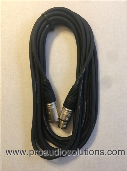 Quantum Audio LM-25NE - XLRF to XLRM Cable - 25 Ft. Oxygen free cable - Neutrik connectors