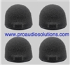 4 pack of Crown M45887-3 heavy duty SINGLE windscreen for Crown CM311A series headset mics