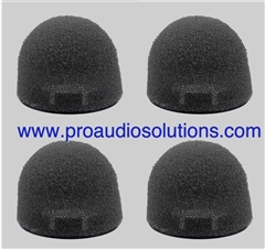 4 pack of Crown M45887-3 heavy duty SINGLE windscreen for Crown CM311A series headset mics