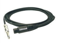 Whirlwind MK303-P2 - Cable - Microphone, MK3, XLRF to 1/4" TSM, 3', tip = pin 2, unbalanced