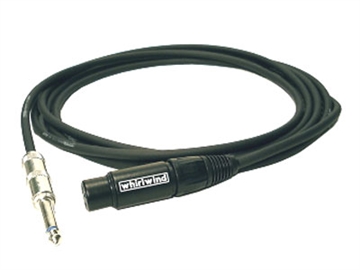 Whirlwind MK318-P2 - Cable - Microphone, MK3, XLRF to 1/4" TSM, 18', tip = pin 2, unbalanced