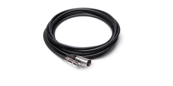 MMX-125 Camcorder Microphone Cable, Hosa 3.5 mm TRS to Neutrik XLR3M, 25 ft, Unbalanced, Hosa