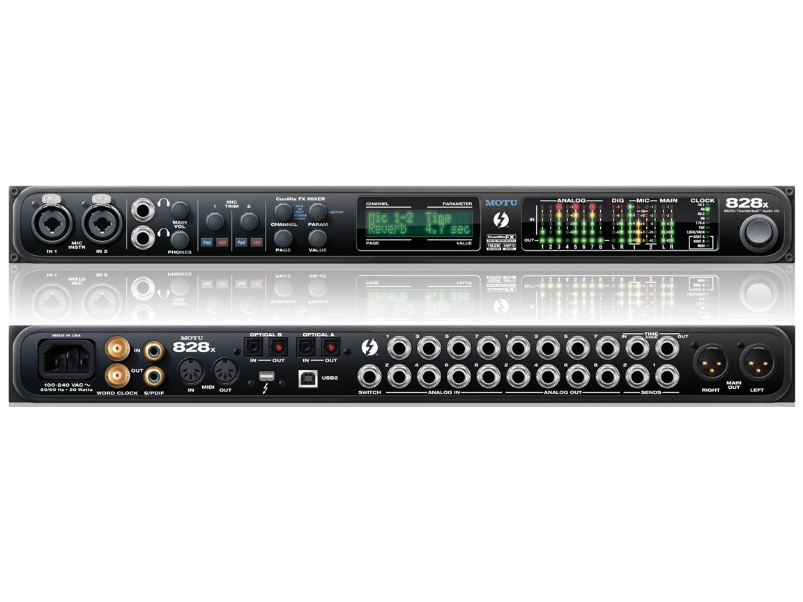 MOTU 828x - 28x30 Thunderbolt/ USB 2.0 Audio Interface