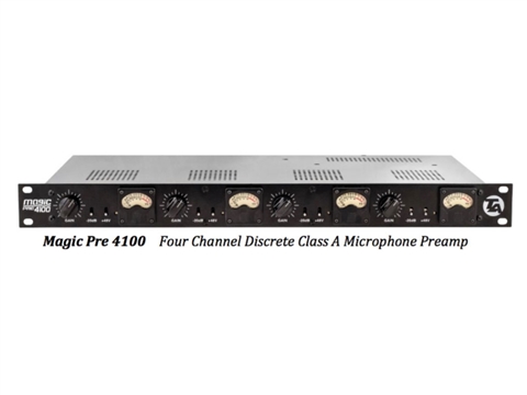 Teegarden Audio Magic Pre 4100 All discrete Class A 4 channel microphone preamp