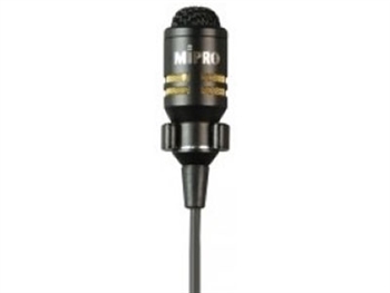 MIPRO MU-53LX, 10mm Cardioid Condenser Lavaliere Microphone with Mipro mini-XLR connector & clip (black)