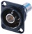 Whirlwind NBB75DFIB - Connector - BNC, Neutrik, chassis, feed-thru, recessed, 75 Ohm, black