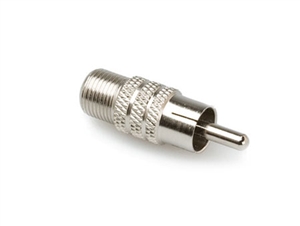 Hosa NRF-264 Video Adaptor - F-Connector Female to RCA Male