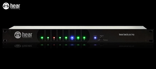 Hear Technologies OCTOHB4H Hear Back OCTO Hub 1 RU Signal Distribution System for Hear Back OCTO Mixers