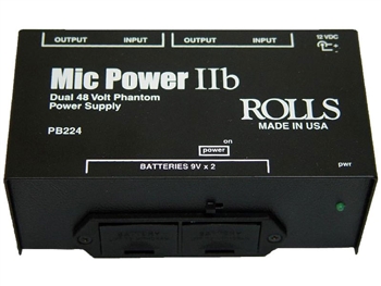 Rolls PB224 Mic Power IIb - Dual Phantom Power Adapter
