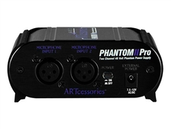 ART Audio Phantom II Pro - Dual Ch. Phantom Power Supply
