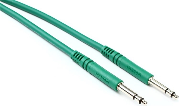 Mogami TT to TT Bantam Patchcord - 36-inch - Green, Per Each