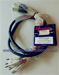 Quantum Audio PMT8-6SX 8 Ch. 1/4-inch TRS Male to XLR Male Cable 6 Ft. ( 1.82 m)
