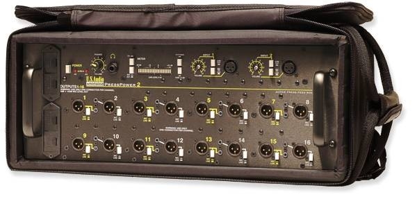 Whirlwind PRESSPOWER 2 - Pressbox - Active, 2 mics in, 16 mic or line selectable outputs, battery or AC