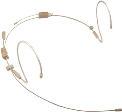 Provider Series PSM1-SHUR  dual ear headworn Mic Omni Tan w/Shure TA4F connector