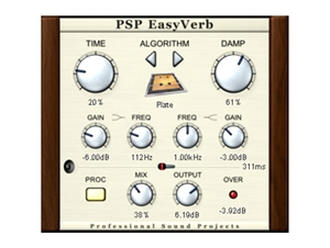 PSP EasyVerb - reverb effect Plug-in