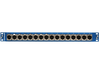 Switchcraft PT8FX8MX2DB25 - Rack Mounted Pass Through, 8 female and 8 male XLR to DB25 rear connections