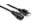 Hosa PWC-141 Replacement Power Cord, IEC to NEMA 1 ft.