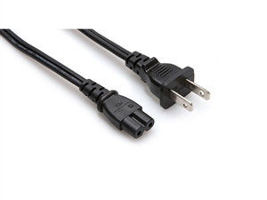 Hosa PWP-426 Ungrounded Appliance Power Cord. 18AWG. 8 ft.