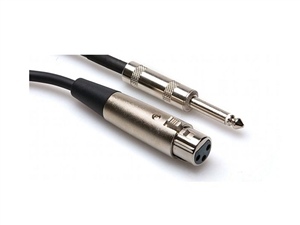 Hosa PXF-310 XLR (F) - Metal 1/4-inch TS - 10 ft.