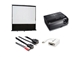rental system Presentation projector and screen bundle for small rooms