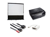 rental system Presentation projector and screen bundle for small rooms