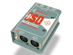 Radial Engineering Twin-iso 2-Channel Jensen-equipped Isolation Box