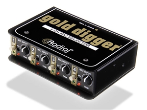 Radial Engineering Gold Digger - Passive 4x1 Selector