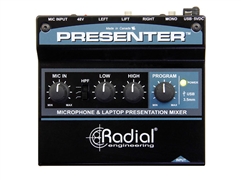 Radial Engineering Presenter - Presentation mixer with mic preamp