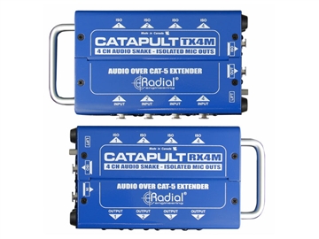 Radial Engineering Catapult TX4M - 4-channel Cat-5 Audio Snake Transmitter, Balanced i/o, mic-level transformers