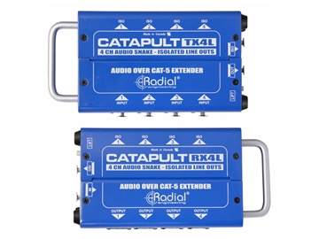 Radial Engineering Catapult TX4L - 4-channel Cat-5 Audio Snake Transmitter, Balanced i/o, line-level transformers