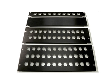 Whirlwind REP-4 - Rack Panel - 2 RU, punched for 4 EP connectors