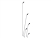 DPA SC4098-BM120, d:screet Super Cardioid Podium/hanging, Microdot, 120cm, Top & Bottom Gooseneck, Black