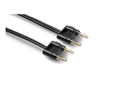 SKZ-605BB Speaker Cable, Hosa Dual Banana to Same, Black Zip, 5 ft, Hosa