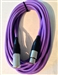 Quantum Audio SQLM-15  PURPLE QUAD Mic Cable,Oxygen Free Copper, XLRF to XLRM  15 Ft.